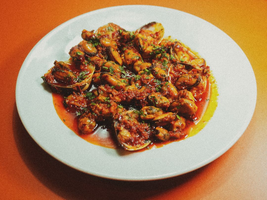 Mussels in nduja butter